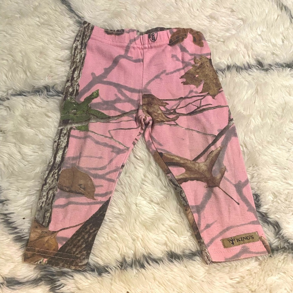 Pink camo baby girl leggings kings camo 12 months